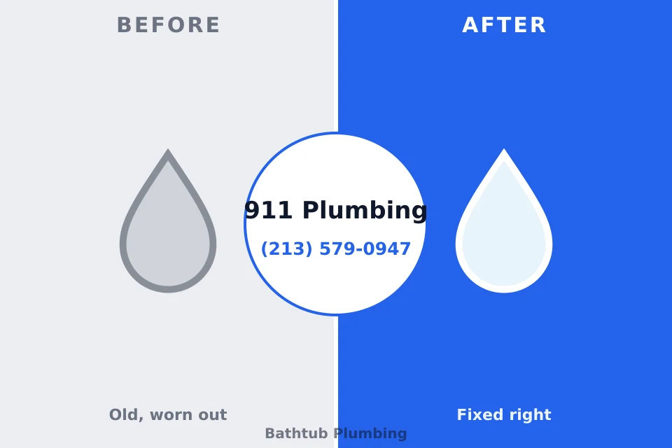 Before and after: plumbing company Portage Lakes, OH